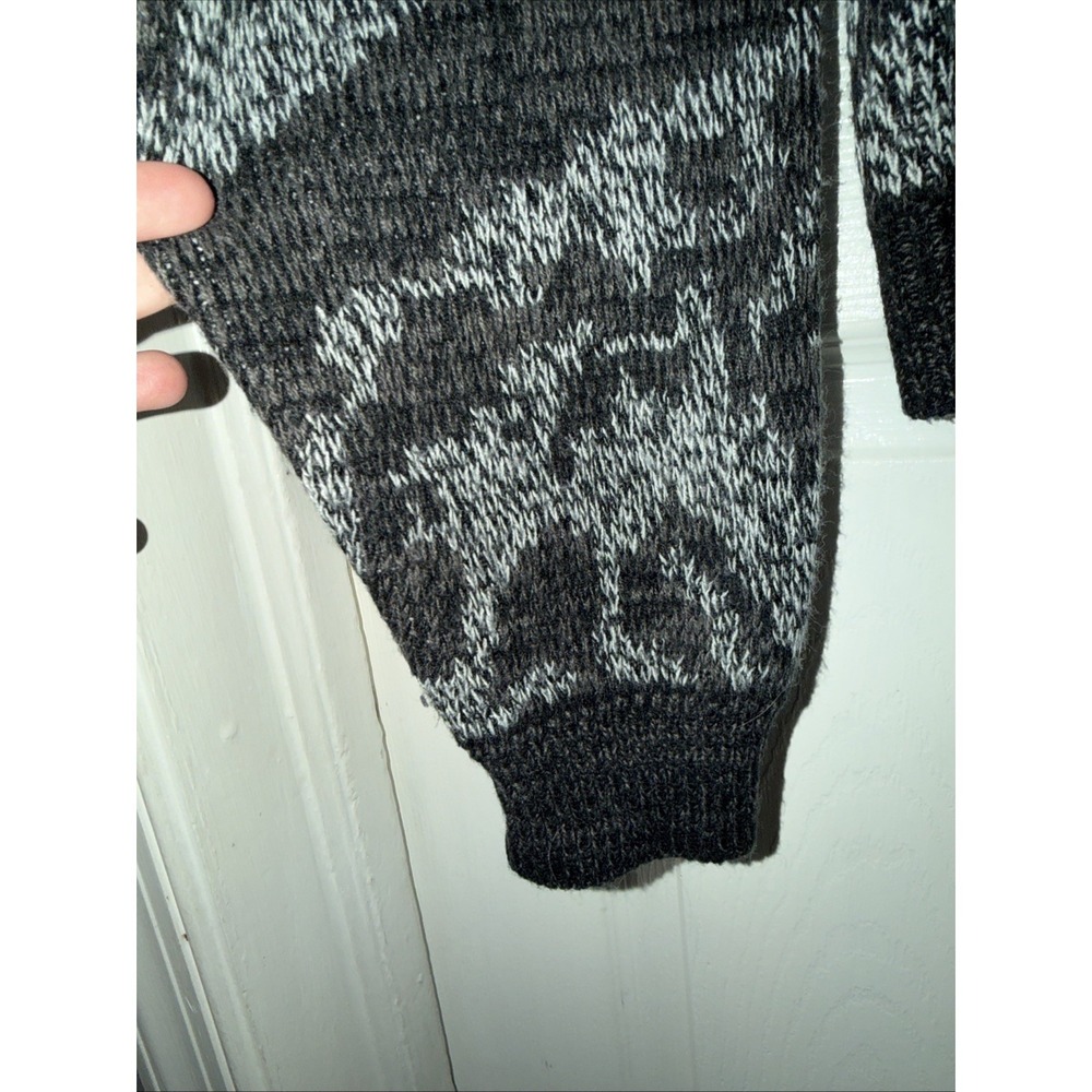 VTG Mcgregor Men's Cardigan Sweater Print Grandpa Sz M Acrylic 80's Chunky Knit - Picture 6 of 8